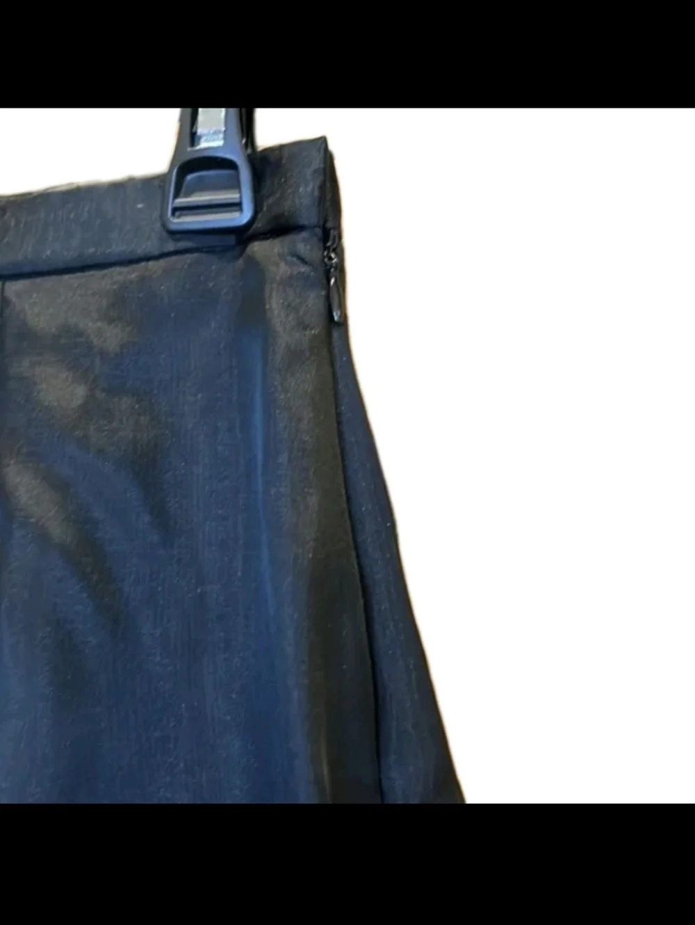 Isaac Hazan Vintage Taffeta Formal Skirt Size 12 Black - Picture 4 of 8